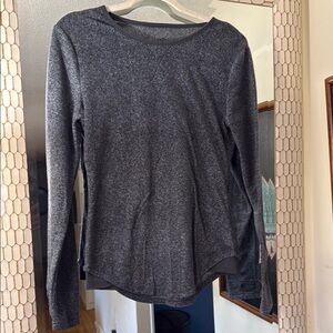 Cuddl Duds Gray Women's Long Sleeve Top